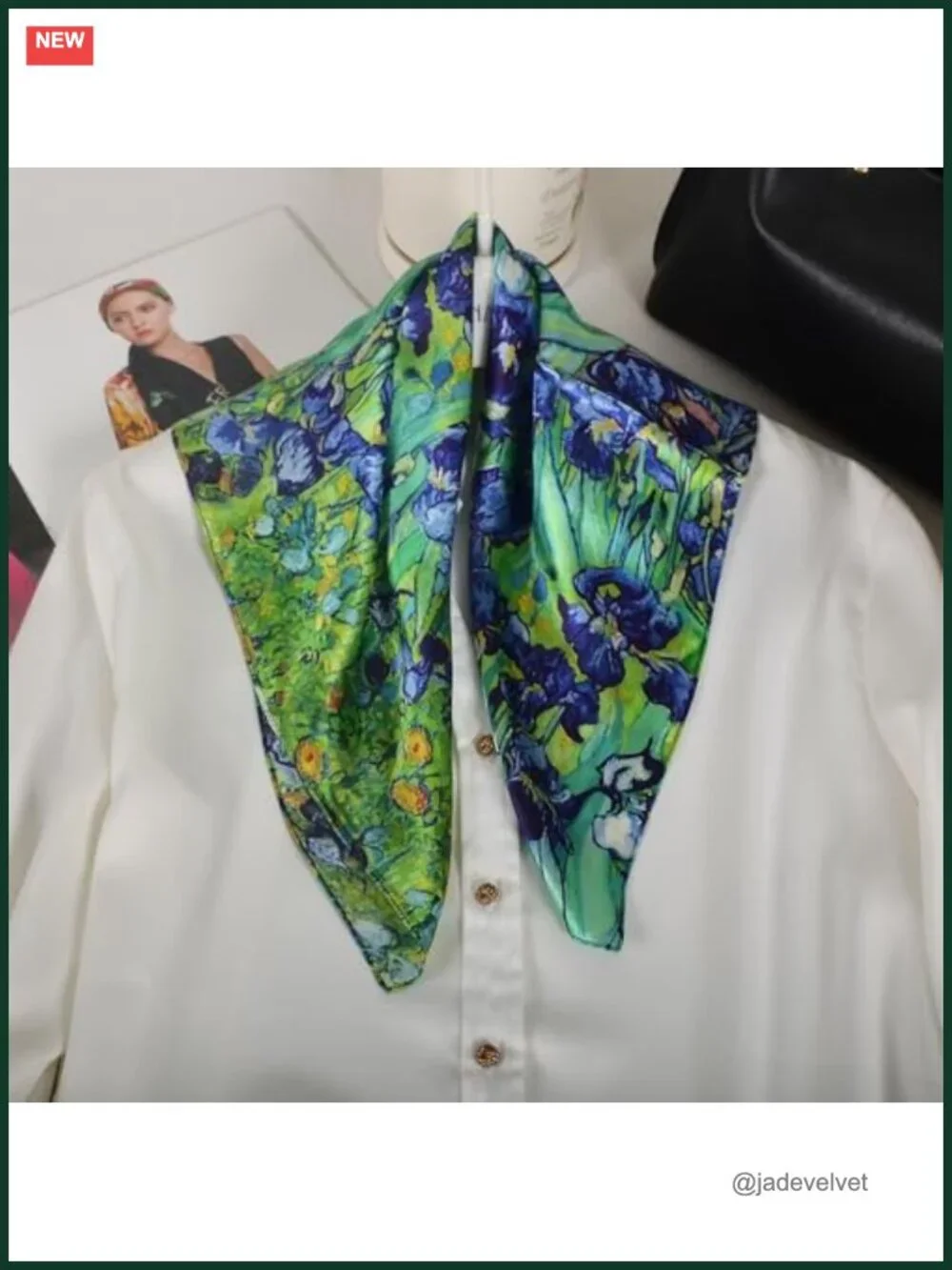 100% Mulberry Silk Neck Scarf 21